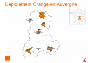 Orange lance sa nouvelle campagne dans le Cantal et va installer la fibre optique en Auvergne