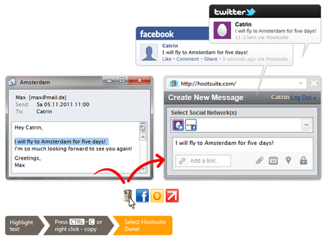 click.to : Copier / Coller du texte, des images,etc… et les partager sur vos réseaux sociaux