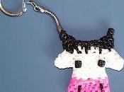 Porte-clef vache scoubidou