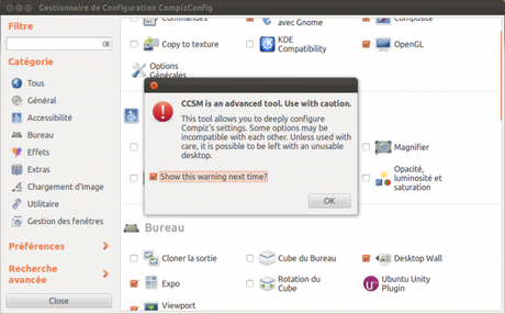Ubuntu 12.04 – CCSM encadré pour éviter les dérapages.