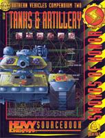 Couverture du supplément Tanks & Artillery pour le jeu de rôle Heavy Gear