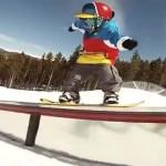 4 ans et déjà sur un snowboard !