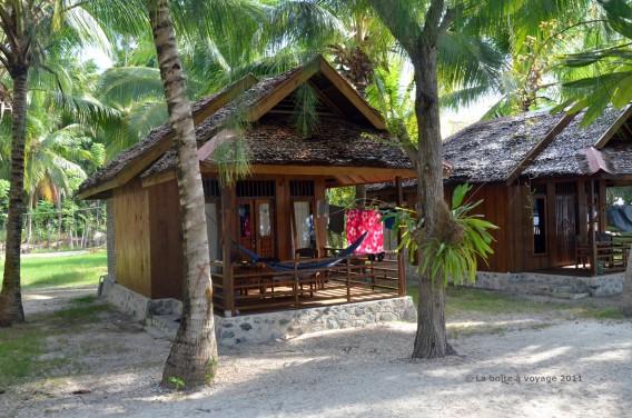 Notre bungalow au Fadhila Cottages (Tomken, îles Togian, Sulawesi Centre, Indonésie)