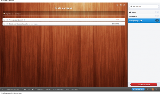 Wunderlist : la liste miraculeuse ?