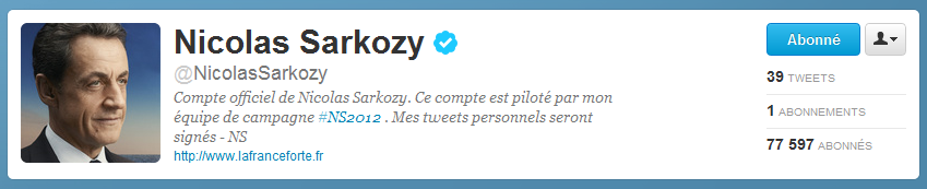 Habemus un candidat-president qui twitte!
