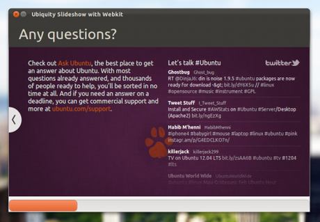 Ubuntu 12.04 – Le flux #Ubuntu de Twitter ajouté à l’installateur