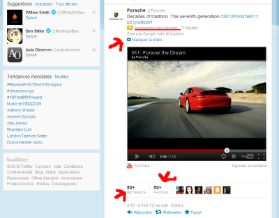 Annoncer en vidéo sur Twitter : le cas Porsche