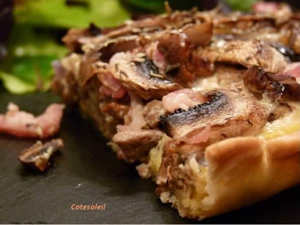 TARTE RUSTIQUE A LA FORESTIERE