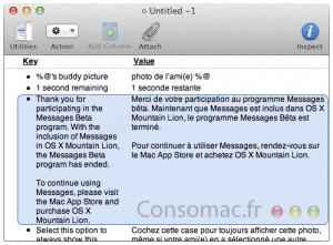 L’application « Messages » qui est en beta sur Lion, sera exclusive à Mountain Lion plus tard ?