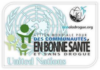 Dimanche 26 juin - soutien à la campagne de l'ONU pour une population en bonne santé et sans drogues