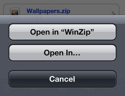 WinZip arrive sur iOS, iPhone et iPad...