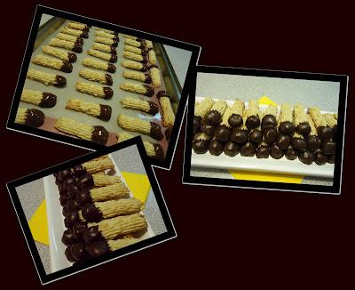 Allumettes aux cashews et chocolat noir