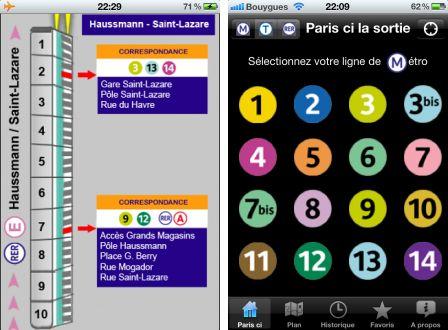 Paris ci la sortie du Métro v3.0 sur iPhone et Android
