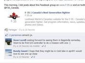 Soft Power groupe canadien soutien F-35 créé Facebook