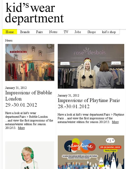 rose desbois au salon Playtime - Collection hiver 12/13