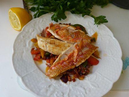 filets der ougets à l'espagnole