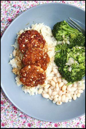 tempeh laqué à l'orange et érable