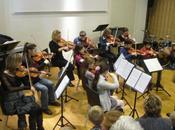 Dimanche matin musique médiathèque l'Odyssée lomme l'orchestre cordes nous offre voyage dans l'espace temps, commence airs folklore américain (mais Lomme Weppes sont-elles déjà West Lille