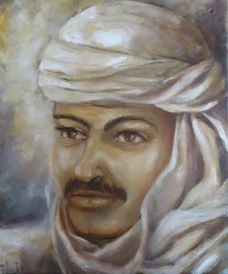 Peinture orientale - bédouin de Tunisie - par G.Segal