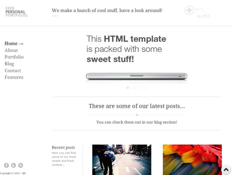 EFFE 5 templates HTML/CSS minimalistes gratuits