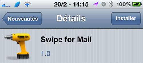 Cydia: Glisser d’un mail à un autre avec Swipe for Mail