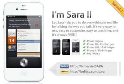 [MAJ en français] SARA, une alternative à Siri pour tous les iPhone, iPad et iPod Touch....