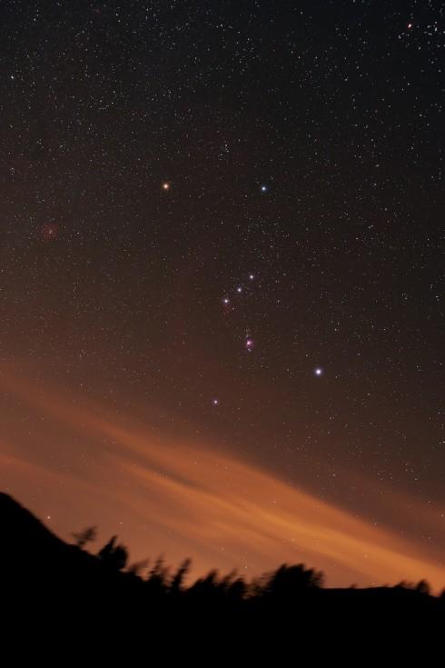 La constellation d'Orion photographiée par Girardi Michele