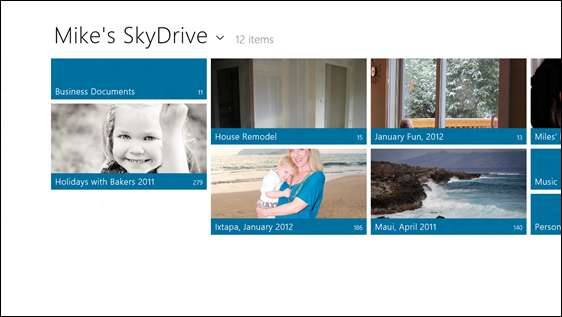 Application skydrive Windows 8 fournira une intégration poussée de Skydrive