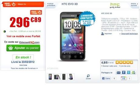htc evo 3d 600x366 297 euros le HTC Evo 3D !