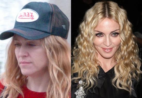 Les stars sans maquillage : Madonna