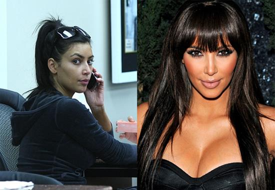 Les stars sans maquillage : Kim Kardashian
