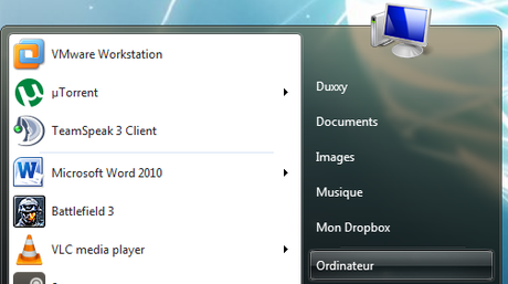 Comment ajouter Mon Dropbox au menu démarrer de Windows 7