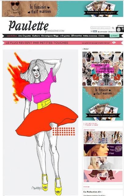 La tendance fluo pour Paulette magazine.com