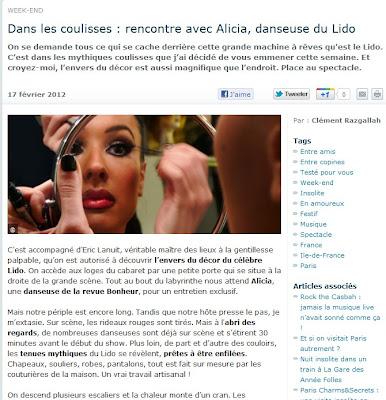Dans les coulisses : rencontre avec Alicia, danseuse du Lido