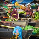 Les couleurs du marché de Lok Baintan (Banjarmasin, Kalimantan Sud, Indonésie)
