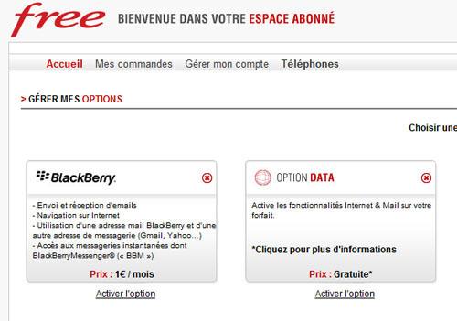 Free Mobile: Option data disponible pour les ''petits'' forfaits à 2 €...