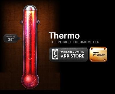 Thermo, un thermomètre de poche (mais géant) sur iPhone et iPad...