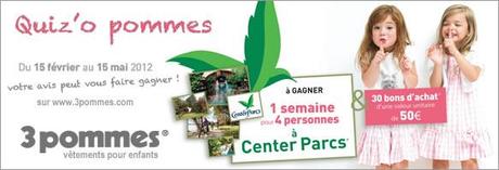 5 marinières à gagner avec la marque 3 pommes ca te dit?