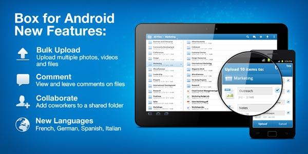 page box android newfeatures 1.6 01 Box : 50Go offerts aux utilisateurs Android 