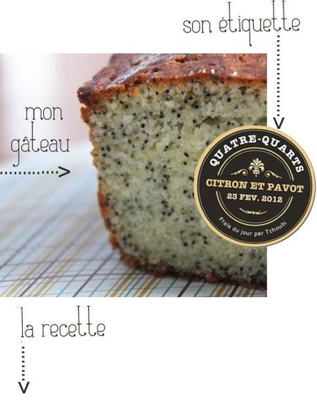 L'étiquette .... du gâteau