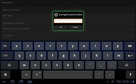Dolphin Browser HD pour Android : Comment changer le User Agent?