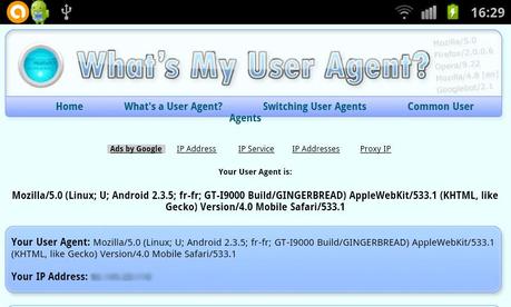 Dolphin Browser HD pour Android : Comment changer le User Agent?