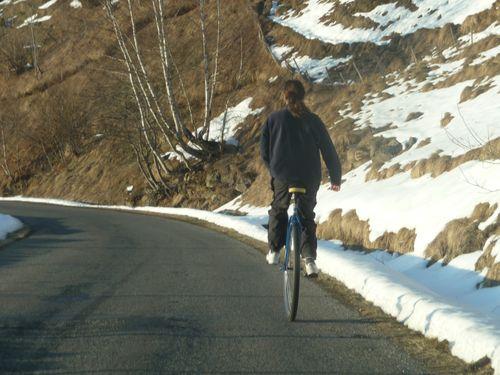 monocycle en vallée d'Aure Pyrénées