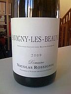 Confirmation Nicolas Rossignol à Volnay avec son Savigny
