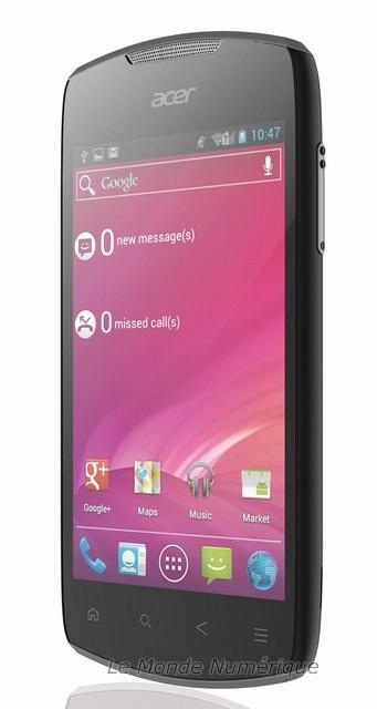 MWC 2012 : Acer présente le smartphone Liquid Glow sous Android 4
