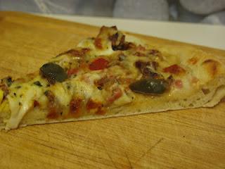 Plat: Pizza Maison Mozza, Poivrons et Boeuf