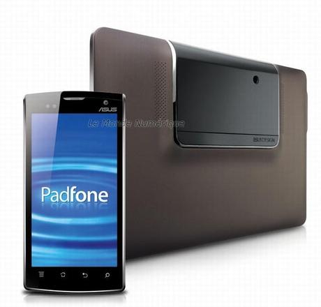 MWC 2012 : Asus officialise le smartphone PadFone qui s’intègre dans une tablette tactile PadFone Station
