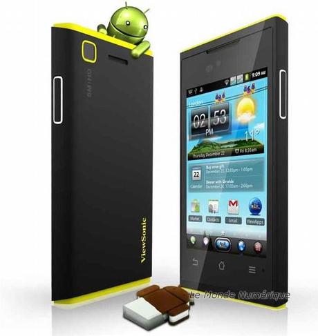 MWC 2012 : ViewSonic annonce trois smartphones double SIM sous Android 4 Ice Cream Sandwich