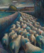 Sheep - from Lamb to Loom — peintures, expositions et album de Kate Lynch : www.katelynch.co.uk