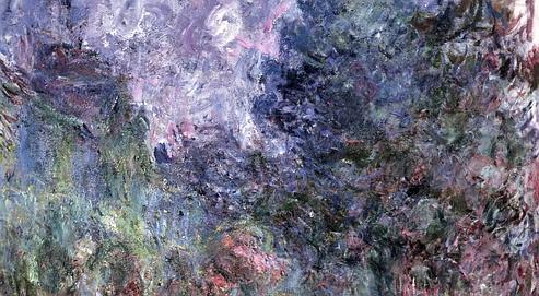 «Maison de Giverny vue du jardin aux roses» de Monet exposé au Musée Marmottan.